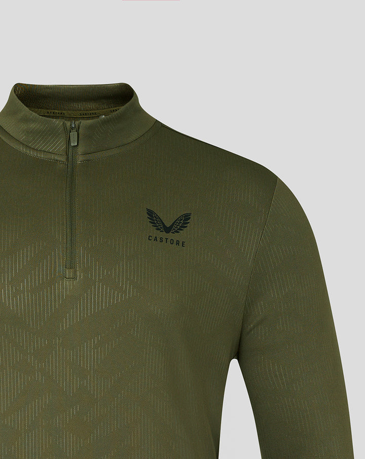 Castore Adapt All Over Print 1/4 Zip Long Sleeve Top Men