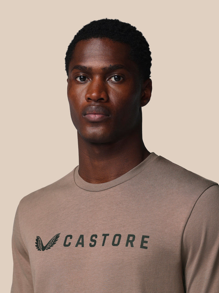 Castore Adapt Short Sleeve Graphic T-Shirt Men Taupe