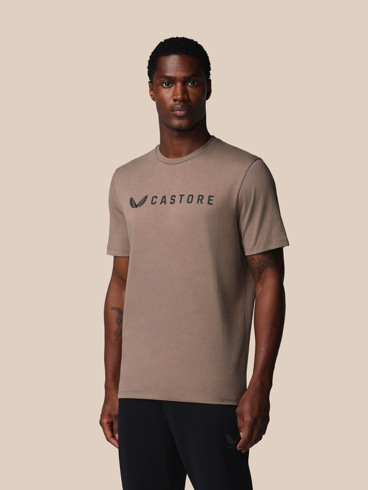 Castore Adapt Short Sleeve Graphic T-Shirt Men Taupe