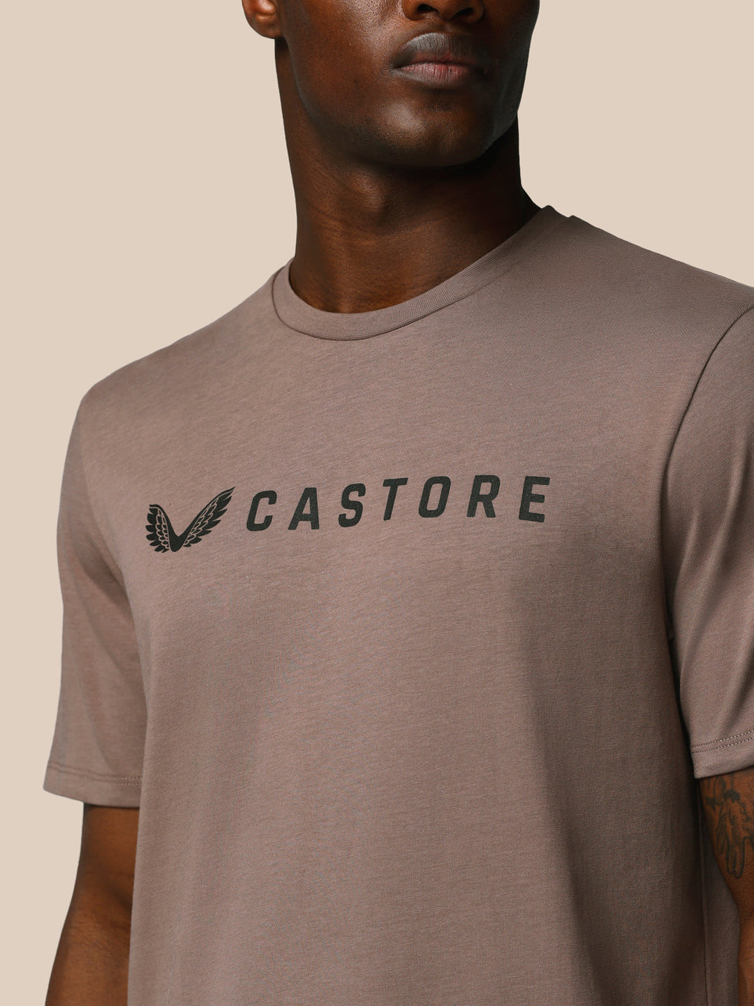 Castore Adapt Short Sleeve Graphic T-Shirt Men Taupe