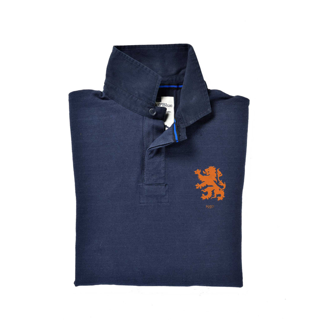 Black & Blue 1871 Netherlands 1930 Rugby Shirt – Navy Collar