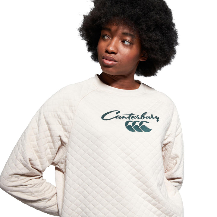 Canterbury Scene-Set Crew Sweater Dames Beige
