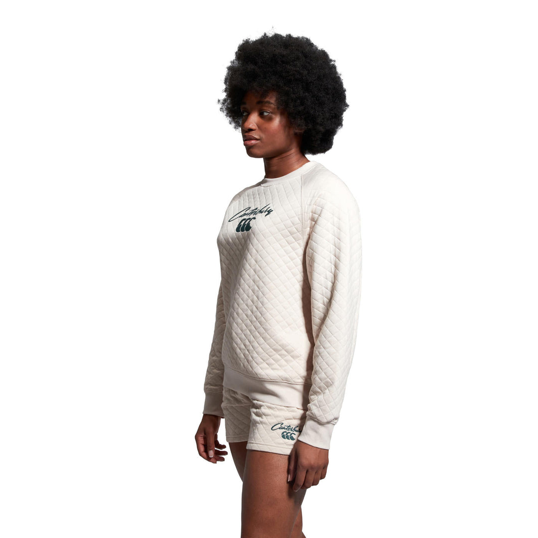 Canterbury Scene-Set Crew Sweater Dames Beige