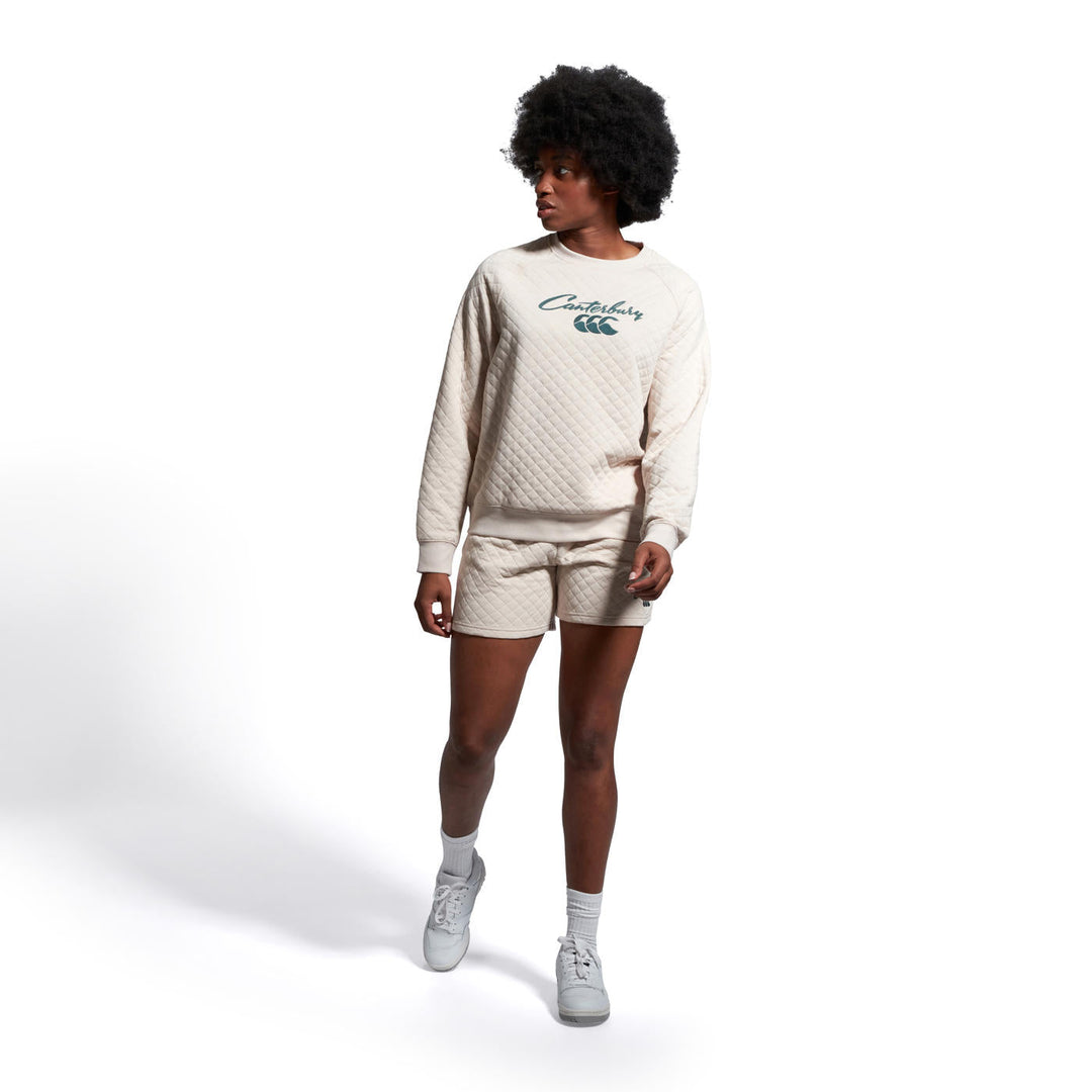 Canterbury Scene-Set Crew Sweater Dames Beige