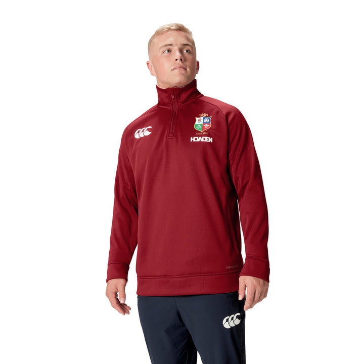 Canterbury British & Irish Lions 1/4 Zip Fleece Red Men