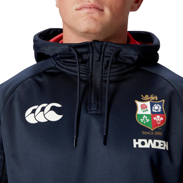 Canterbury British & Irish Lions 1/4 Zip Hoodie Dark Blue Men