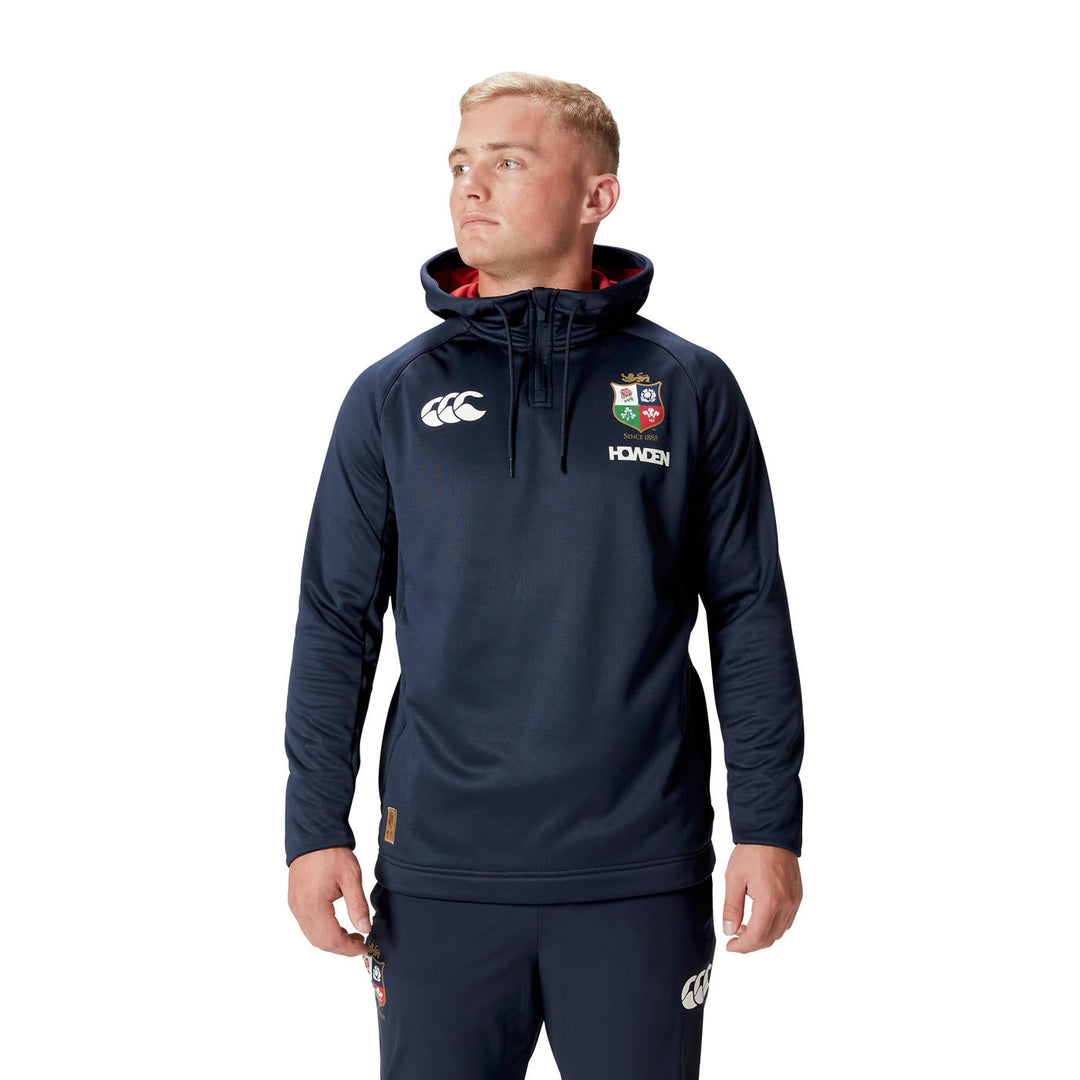 Canterbury British & Irish Lions 1/4 Zip Hoodie Dark Blue Men