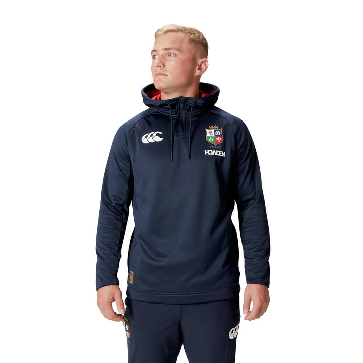 Canterbury British & Irish Lions 1/4 Zip Hoodie Dark Blue Men