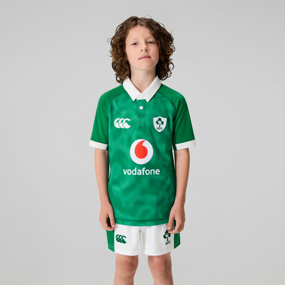 Canterbury Ireland IRFU Rugby Kids Home Pro Shirt 2025/26