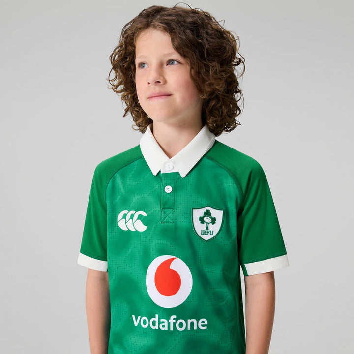 Canterbury Ireland IRFU Rugby Kids Home Pro Shirt 2025/26