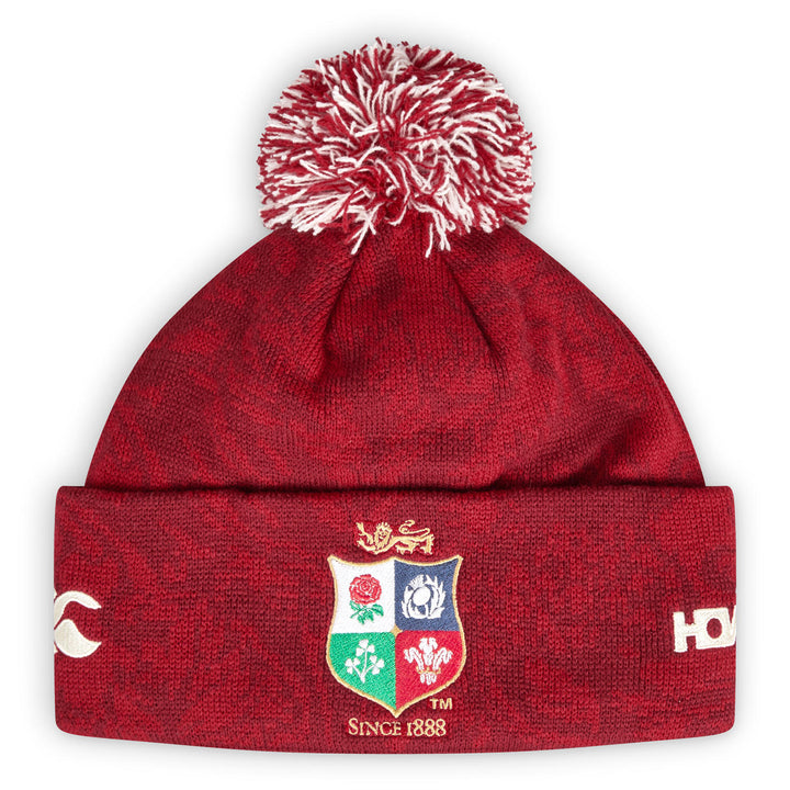 Canterbury British & Irish Lions Fleece Lined Bobble Beanie Red