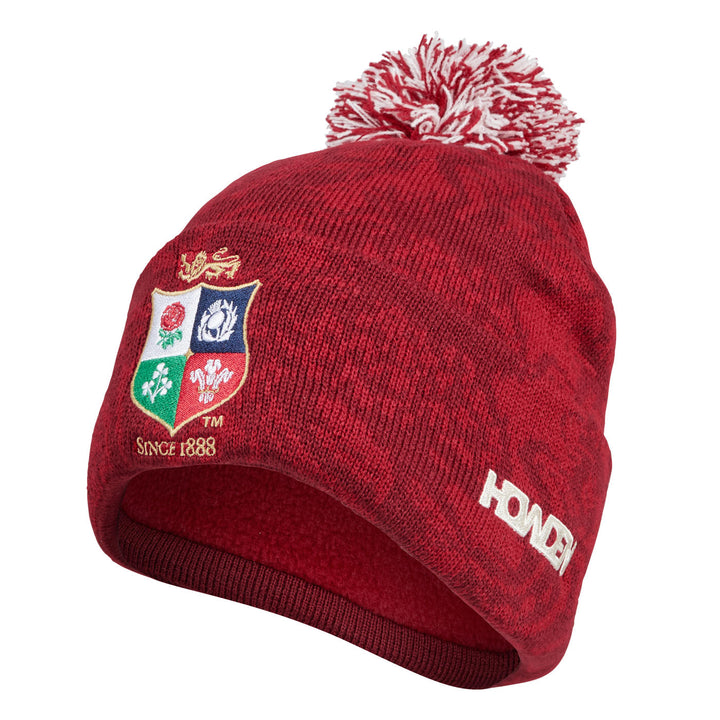 Canterbury British & Irish Lions Fleece Lined Bobble Beanie Red