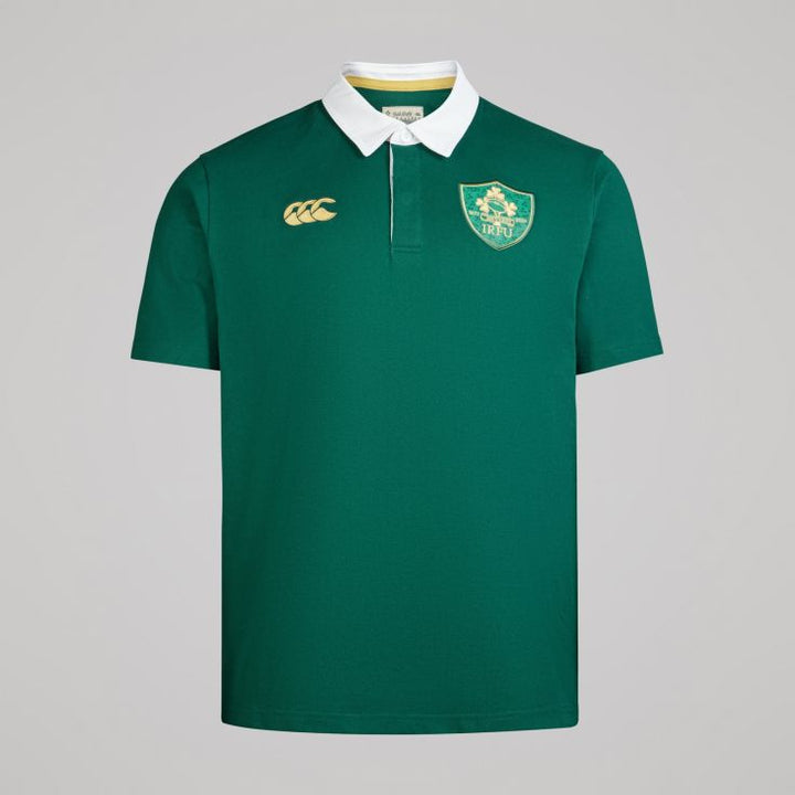 Canterbury Ireland Rugby 150th Anniversary Short Sleeve Shirt Men Green