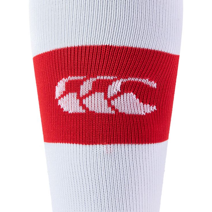 Canterbury Team Hooped Socks Red/White Senior
