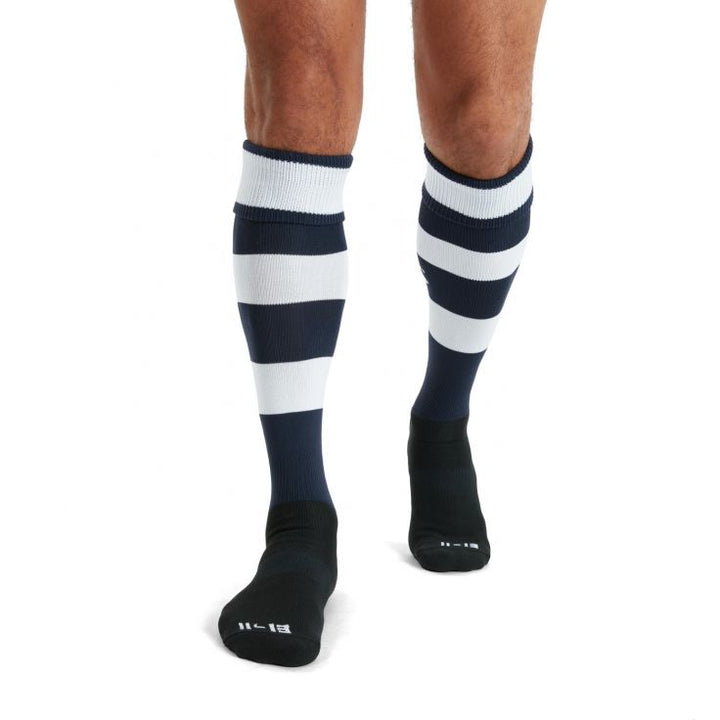 Canterbury Team Hooped Socks Navy/White Junior