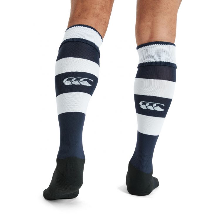 Canterbury Team Hooped Socks Navy/White Junior