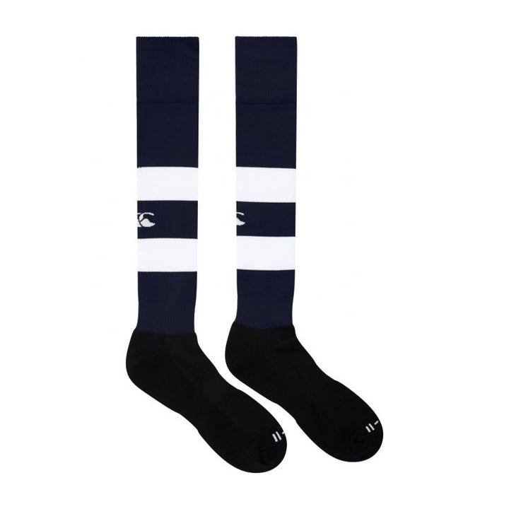 Canterbury Team Hooped Socks Navy/White Junior