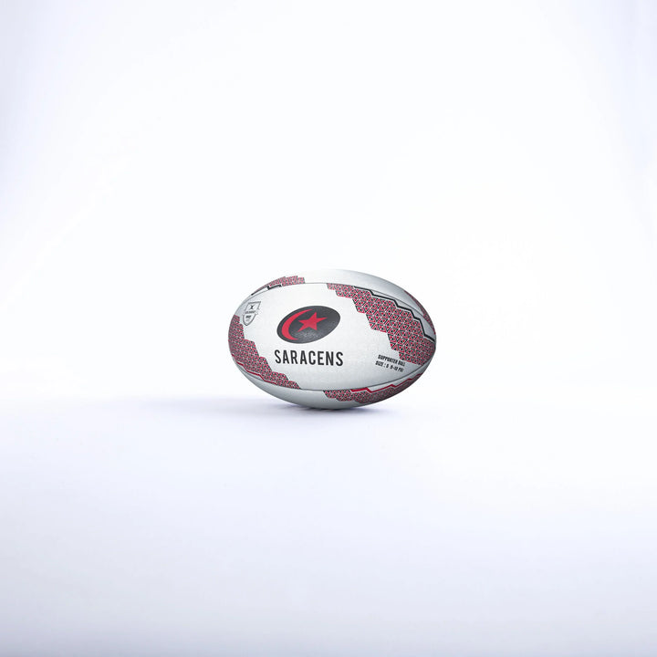 Gilbert Saracens Supporter Rugby Ball Size 4