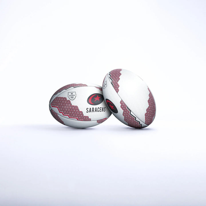 Gilbert Saracens Supporter Rugby Ball Size 4