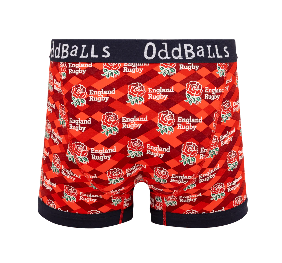 OddBalls England Rugby Union Alternate Heren Boxer Shorts Katoen