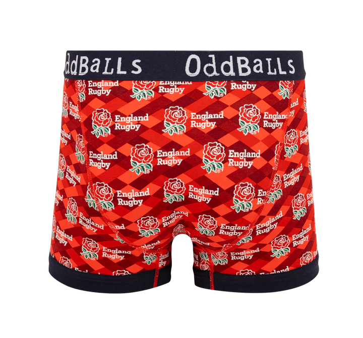 OddBalls England Rugby Union Alternate Heren Boxer Shorts Katoen