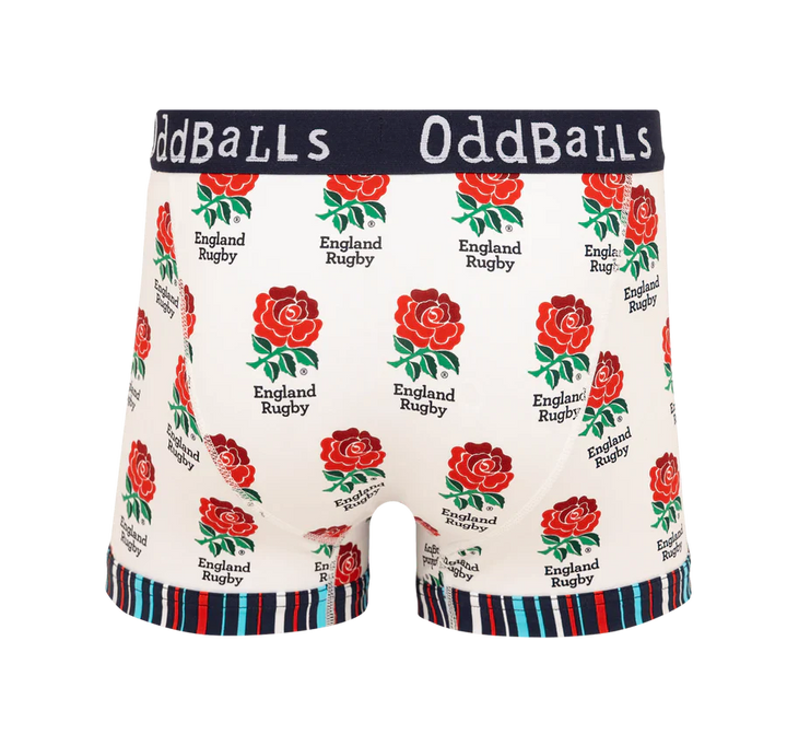 OddBalls England Rugby Union Home Heren Boxer Shorts Katoen