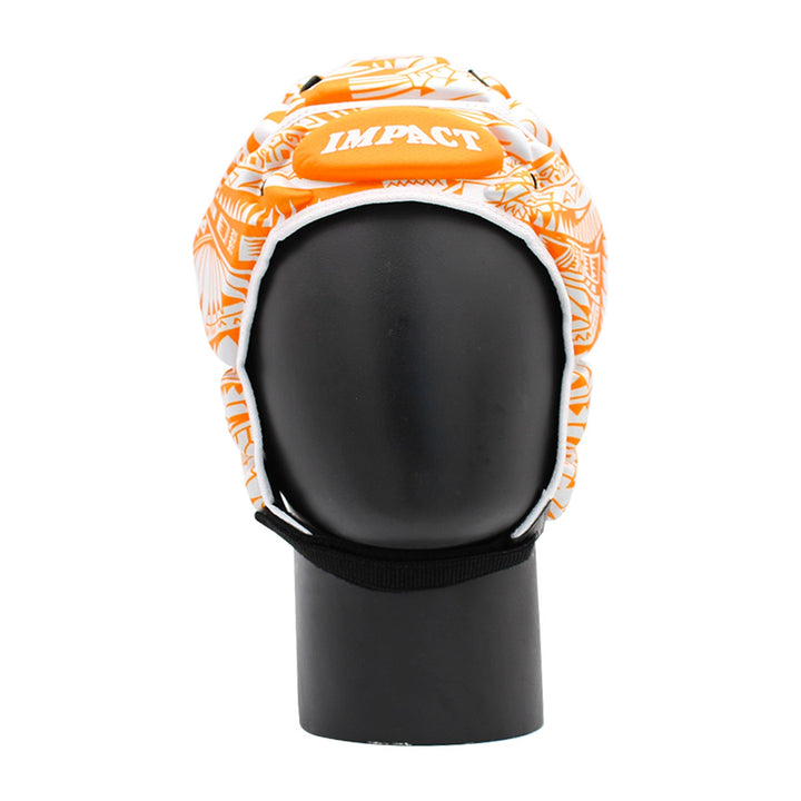 Impact Rugby Tribal Flower Orange Headguard