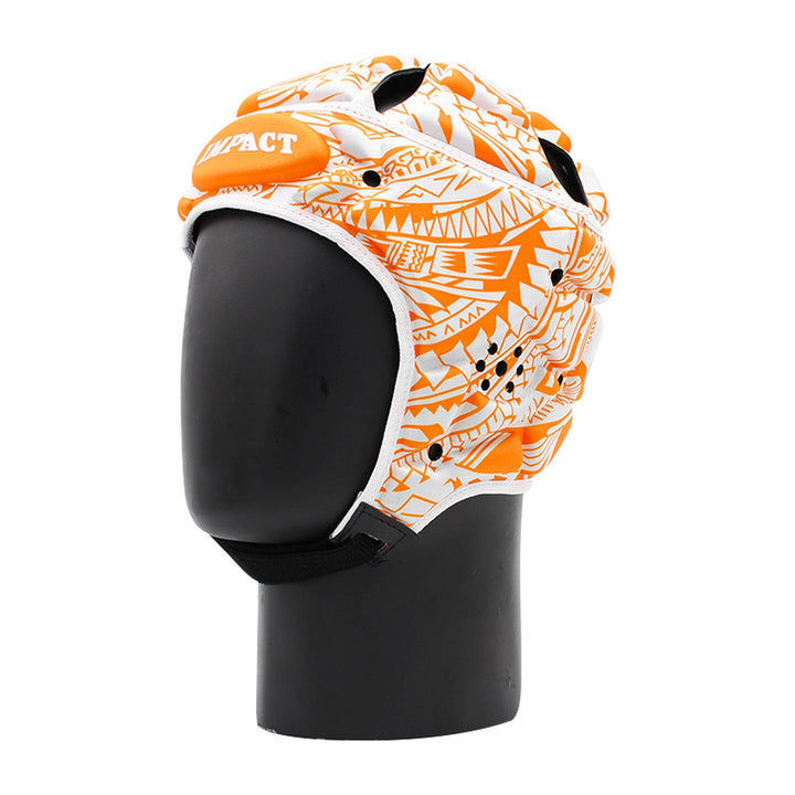 Impact Rugby Tribal Flower Orange Headguard