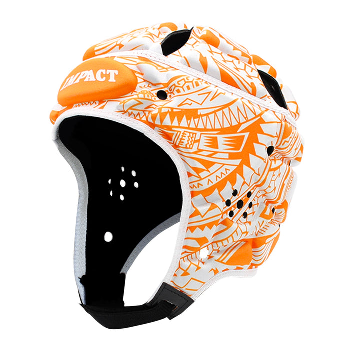 Impact Rugby Tribal Flower Orange Headguard