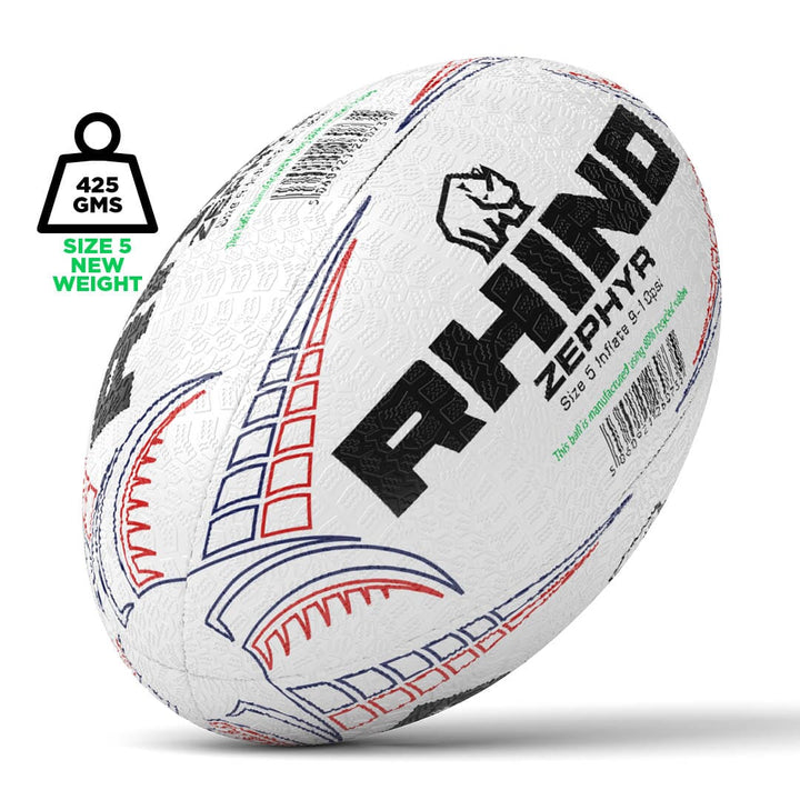 20x Zephyr Recycled Rugby Bal Maat 5