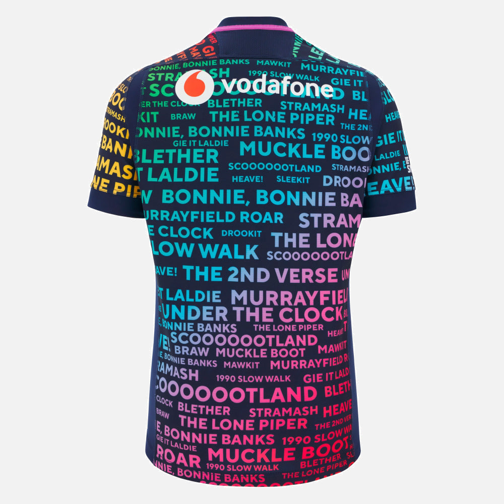 Macron Scotland 2025/26 Words Training Rugby Shirt Men’s