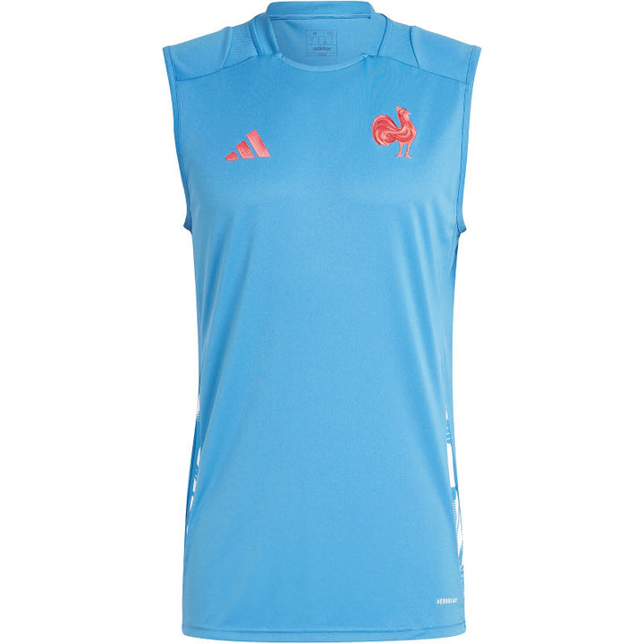 Adidas France Rugby Training Singlet Men Light Blue