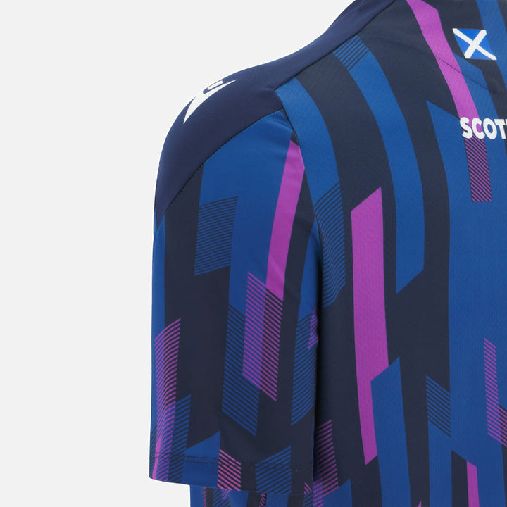 Macron Scottish Rugby 2025/26 Warm-Up Gym T-Shirt Kids