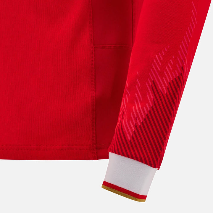 Macron Wales Rugby Long Sleeve Cotton Home Shirt Men
