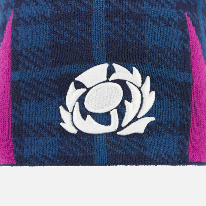 Macron Rugby Scotland 2025/26 Navy Skull Knit Beanie