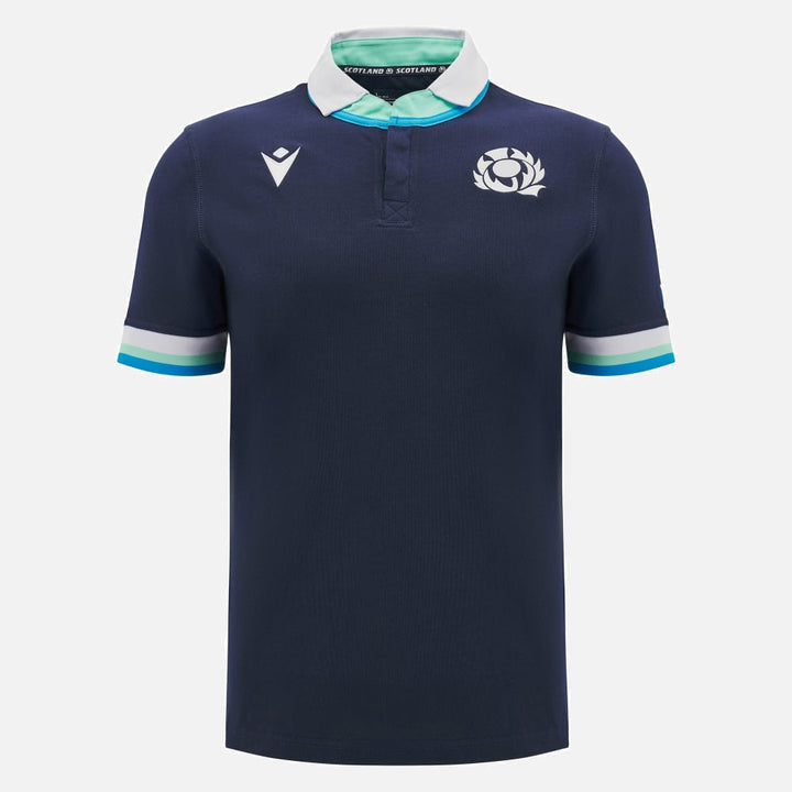 Macron Scotland Rugby 2024/25 Home Cotton Short Sleeve Shirt Men