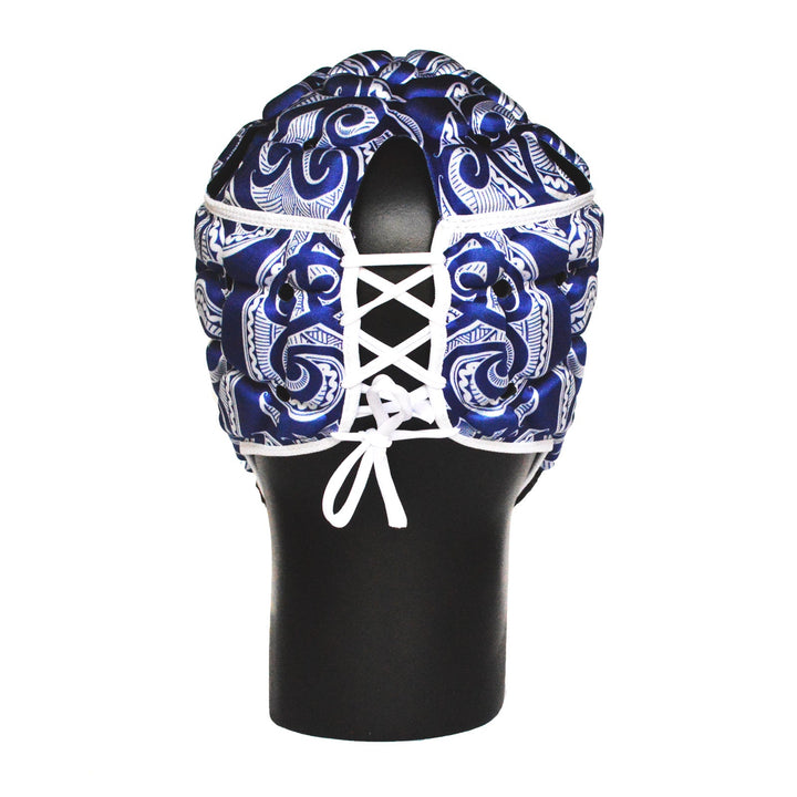 Impact Rugby Tribal Blue Headguard