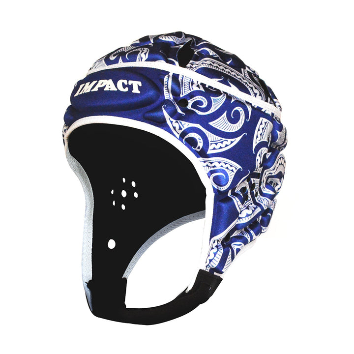 Impact Rugby Tribal Blue Headguard