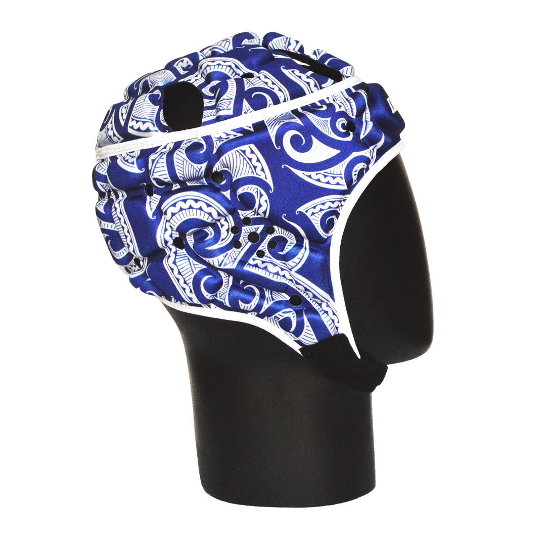 Impact Rugby Tribal Blue Headguard