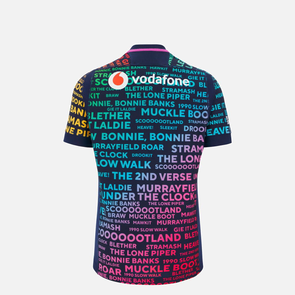Macron Scotland 2025/26 Words Training Rugby Shirt Kids