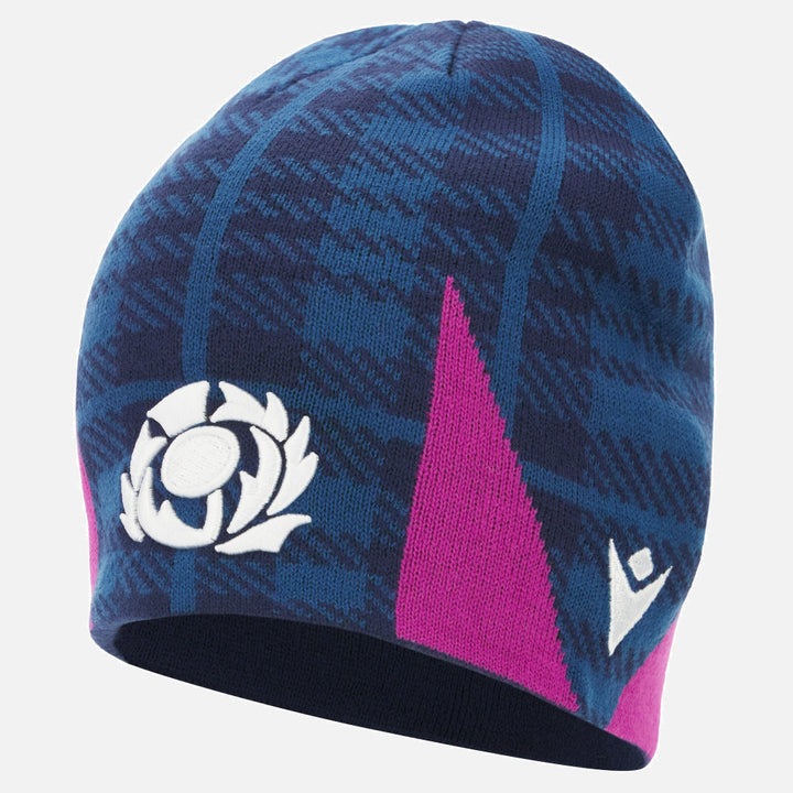 Macron Rugby Scotland 2025/26 Navy Skull Knit Beanie