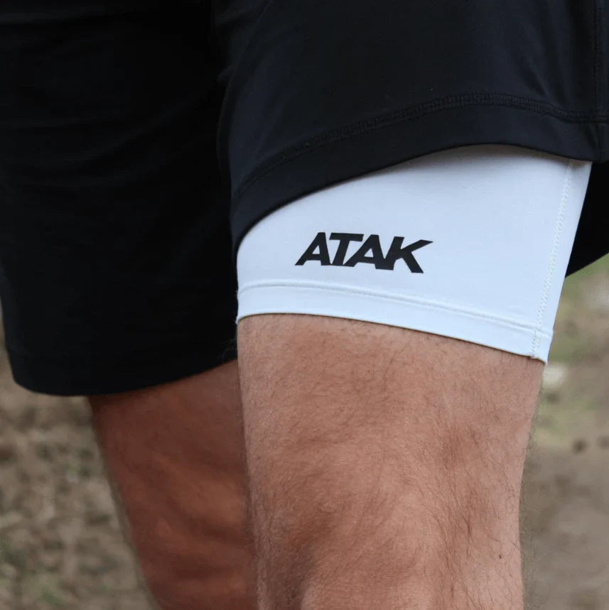 ATAK Compression Shorts Men White