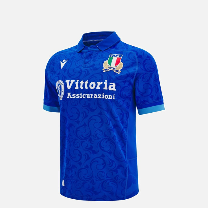 Macron Italy Rugby Replica Home Shirt Junior