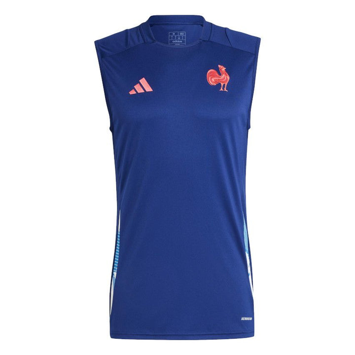 Adidas France Rugby Training Singlet Men Dark Blue
