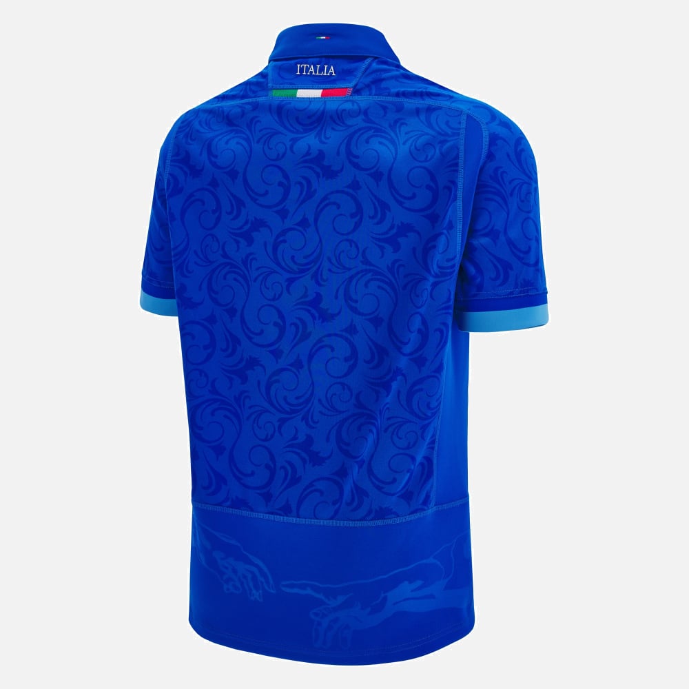 Macron Italy Rugby Replica Home Shirt Men