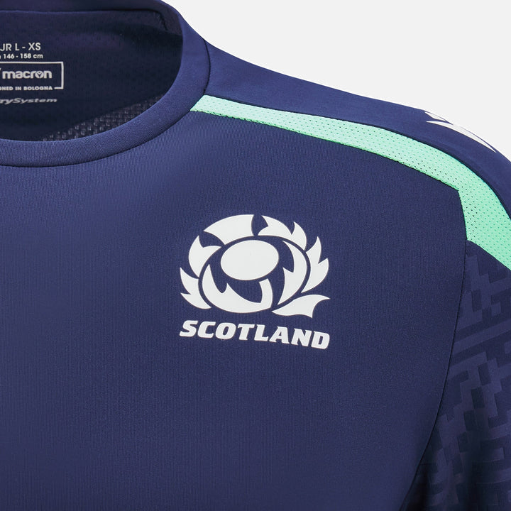 Macron Scotland Rugby 2024/25 Long Sleeve Training Shirt Junior