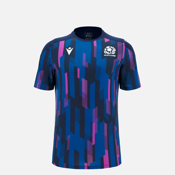 Macron Scottish Rugby 2025/26 Warm-Up Gym T-Shirt Kids