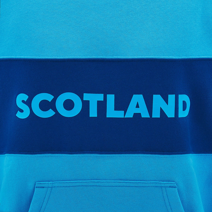Macron Scotland Rugby 2024/25 Travel Kangaroo Hoodie Junior
