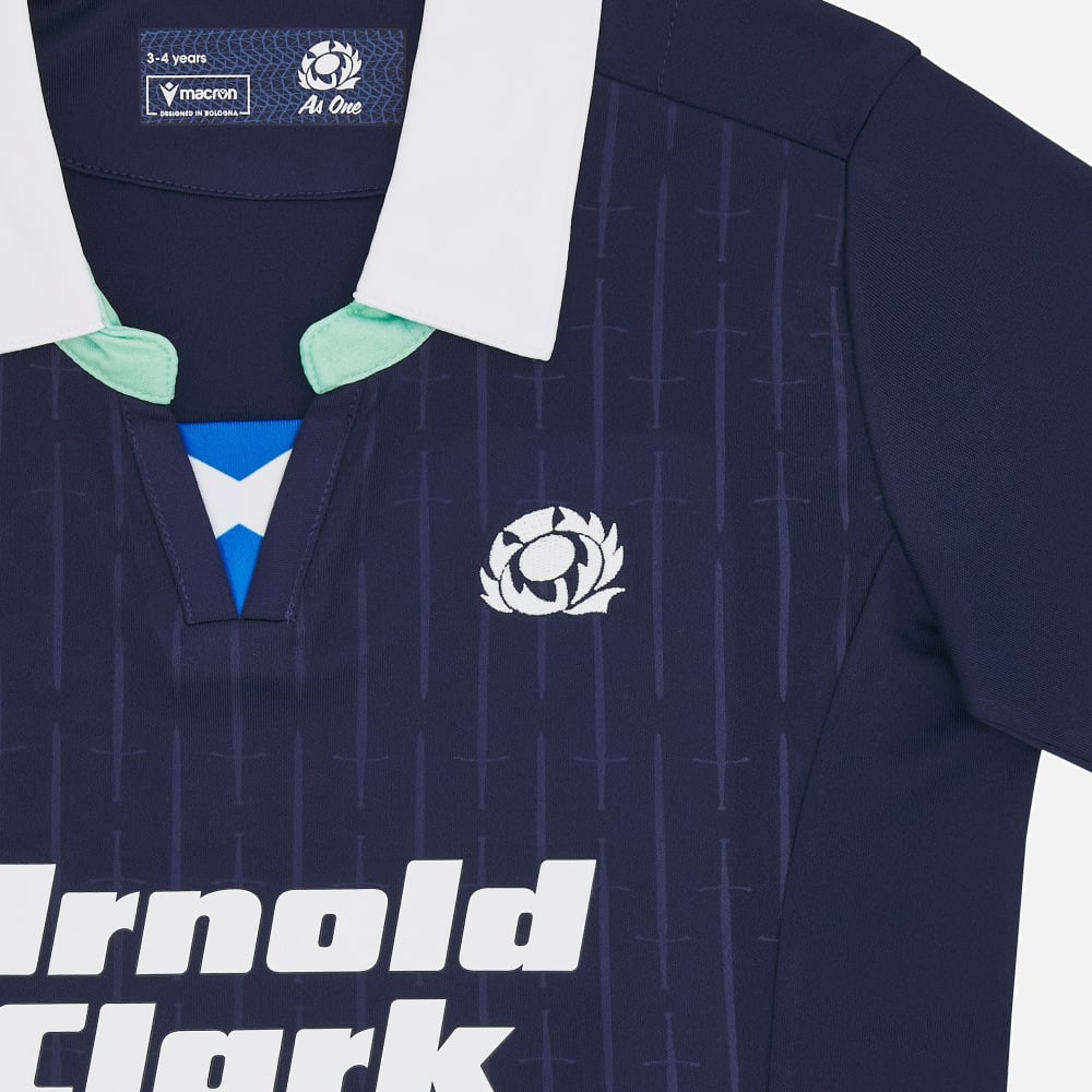 Macron Scotland Rugby 2024/25 Kids Home Replica Shirt