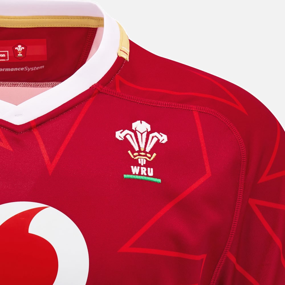 Macron Wales Rugby Replica Pathway Home Shirt Men